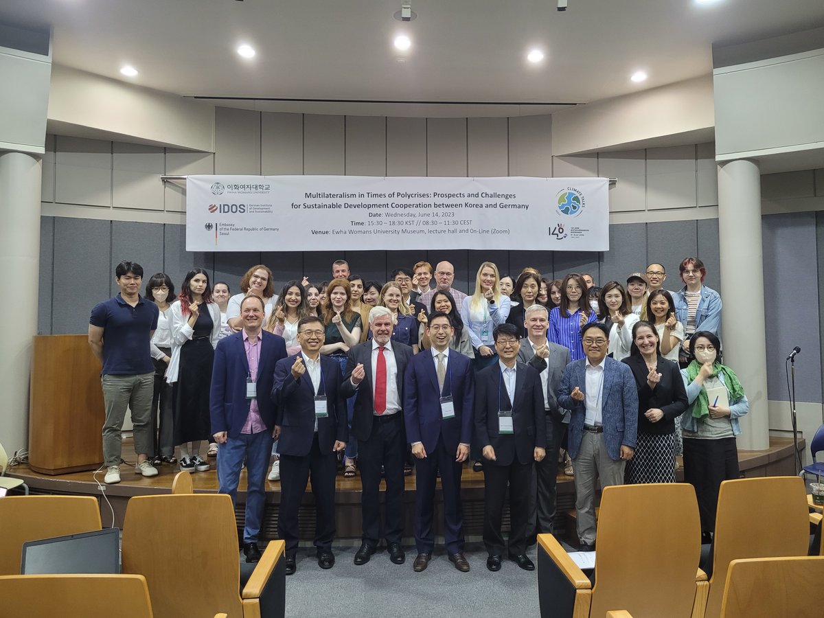 Niels Keijzer (@keijzer_niels) on Twitter photo It was great to be back at <a href="/EwhaWomansUniv/">이화여자대학교</a> , where <a href="/St_Klingebiel/">Stephan Klingebiel</a> and I from <a href="/IDOS_research/">IDOS_research</a> teamed up with @T_Kalinowski of <a href="/EwhaGSIS/">Ewha GSIS</a> and <a href="/GermanyinKorea/">Ambassador Georg Schmidt</a> and organised a conference to discuss cooperation between Korea and Germany in times of polycrisis It was great to be back at <a href="/EwhaWomansUniv/">이화여자대학교</a> , where <a href="/St_Klingebiel/">Stephan Klingebiel</a> and I from <a href="/IDOS_research/">IDOS_research</a> teamed up with @T_Kalinowski of <a href="/EwhaGSIS/">Ewha GSIS</a> and <a href="/GermanyinKorea/">Ambassador Georg Schmidt</a> and organised a conference to discuss cooperation between Korea and Germany in times of polycrisis