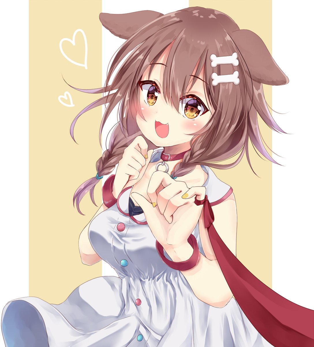 戌神ころね 「こぉね! #突然TLにかわいいころさんを流す」|さくらめい🥐のイラスト