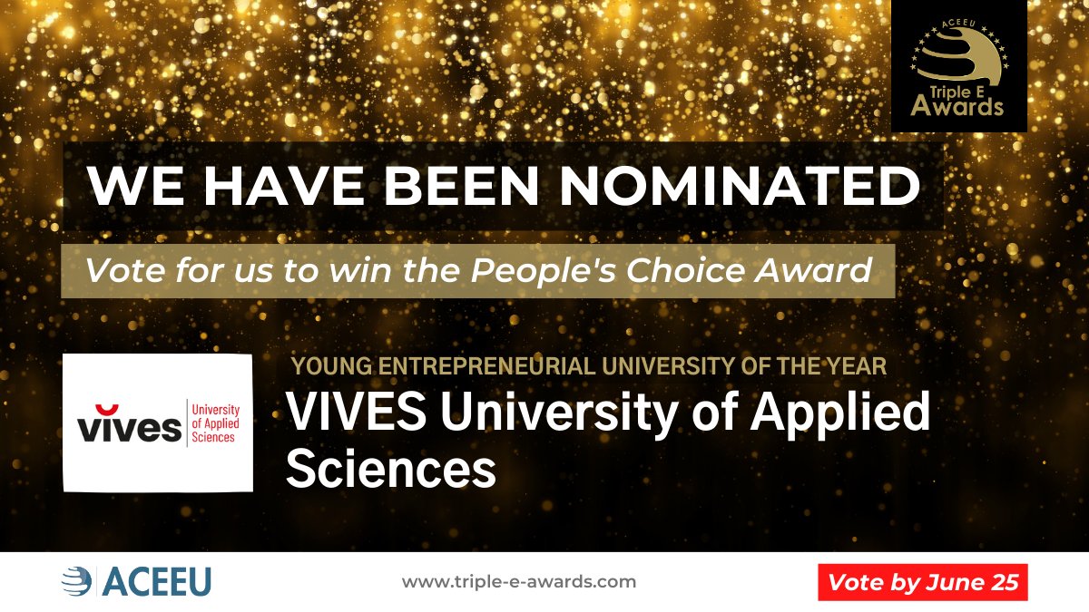 malfrerem's tweet photo. Hi network! @viveshogeschool has been nominated for the 'Young Entrepreneurial University of the year'-award thanks to the efforts of an amazing team and our fantastic student-entrepreneurs #ACEEU_Awards #2023Entry559 #thanksforretweeting #youngentrepreneurship  👏😻 https://t.co/zCSPPVnhpR