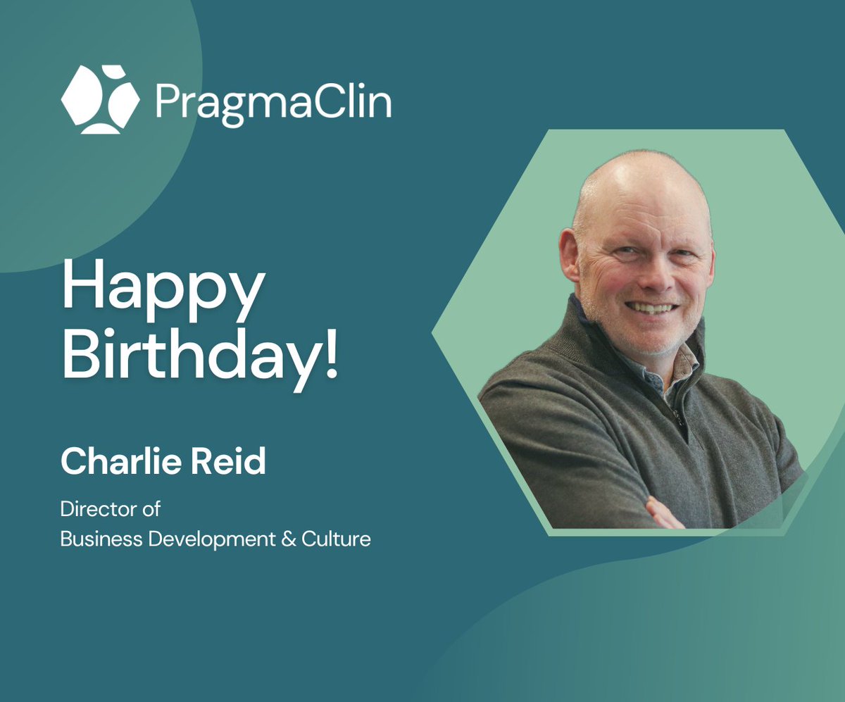 Today, we wanted to send out birthday wishes to our Director of Business Development &amp; Culture, Charlie Reid!

On behalf of the entire team, we want to thank you for everything you've done to make #PragmaClin what it is today. Enjoy your birthday!