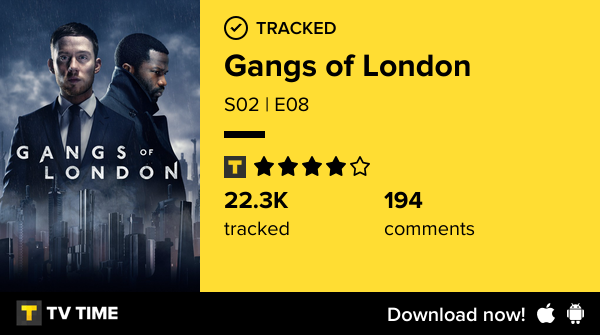 I've just watched episode S02 | E08 of Gangs of London! #gangsoflondon  tvtime.com/r/2QYwR #tvtime