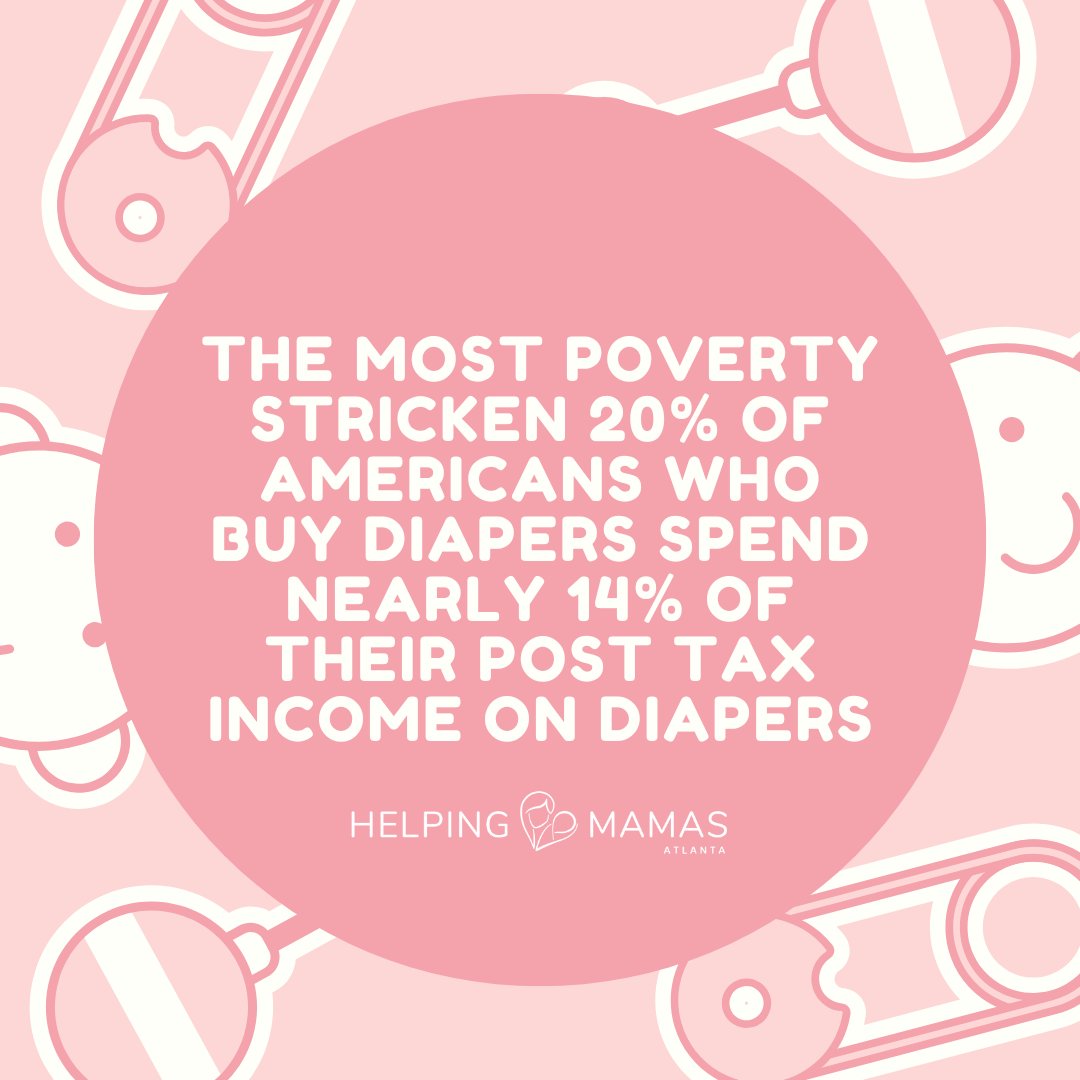 That means that for families living below the poverty line, buying diapers is a significant financial burden that can impact their ability to provide for other basic needs. 

#HelpingMamas #BabySupplyBankGA #HMATL #EndDiaperNeed