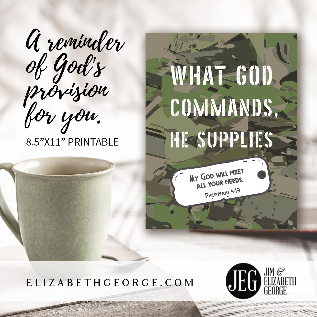 JEGeorgeAuthors's tweet image. "My God will meet all your needs." Philippians 4:19 This Scripture printable is a perfect addition to any young man's room and a great reminder that God meets all our needs. elizabethgeorge.com/collections/pr… #printable #forpurchase #buyonline