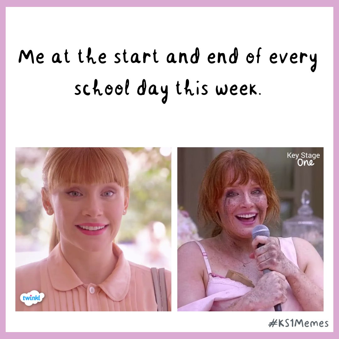 🙂 vs 🥵

#KS1Memes #KS1Humour #KS1EduTwitter #TeacherMemes #Heatwave #Memes #BlackMirror #BryceDallasHoward