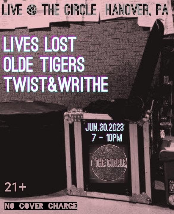 oldetigers's tweet photo. We’re playing The Circle in Hanover with Lives Lost and Twist &amp; Writhe! https://t.co/wTR61bnI22