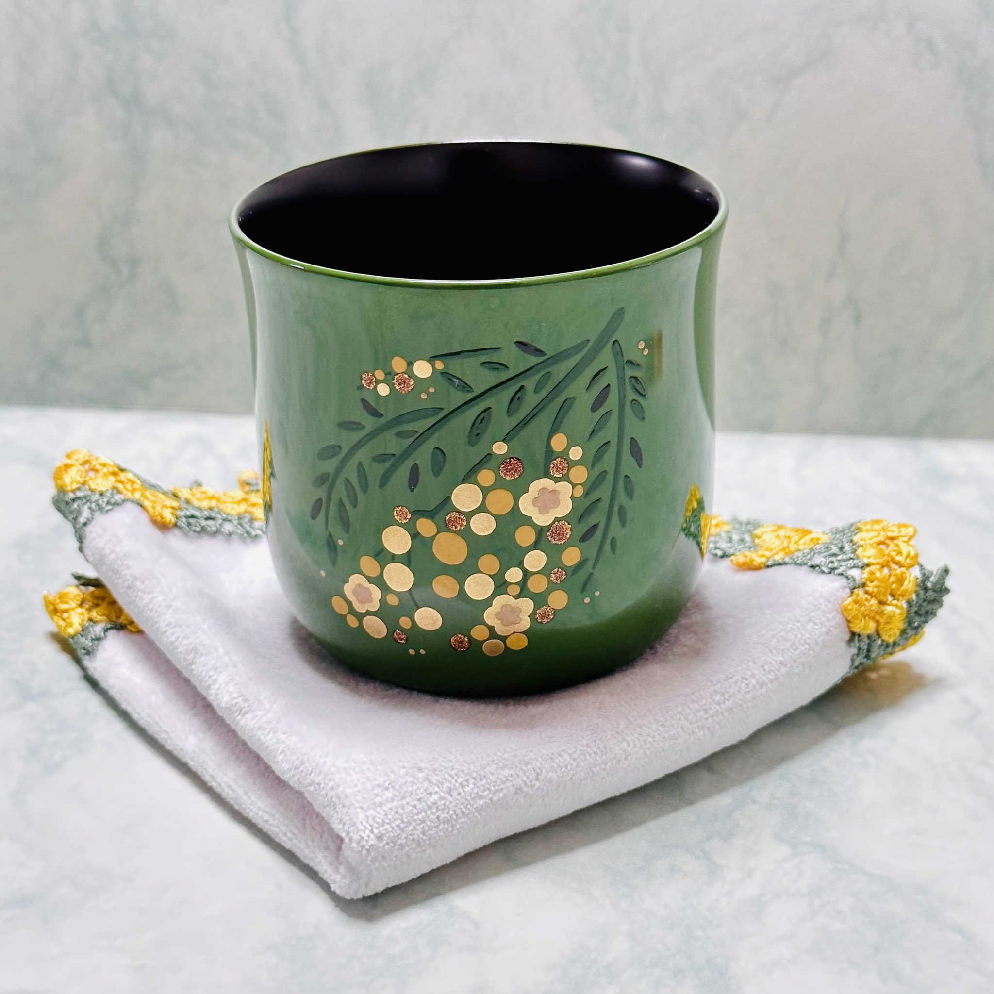 輪島塗 カップ（溜） 輪島塗 フリーカップ | えくぼ | 溜 | 田谷漆器店