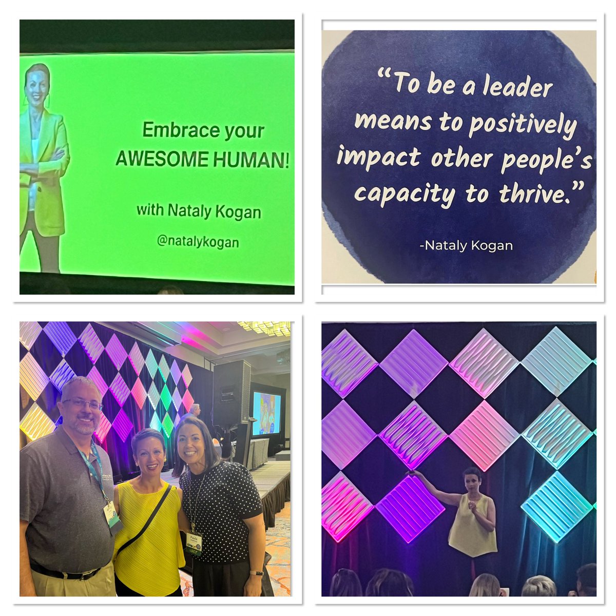 Really amazing keynote yesterday @natalykogan at @azk12 Teacher Leadership Institute! Your book, and podcasts have helped me and inspire me! They are AWESOME! #AZTEACHERLEADER