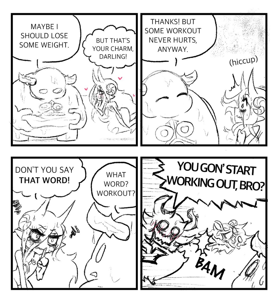 Four Idiots - Newcomers are Always Welcomed
#warhammer40k #40k #warhammercommunity #webcomic #comics #comicseries #slaanesh #4panels