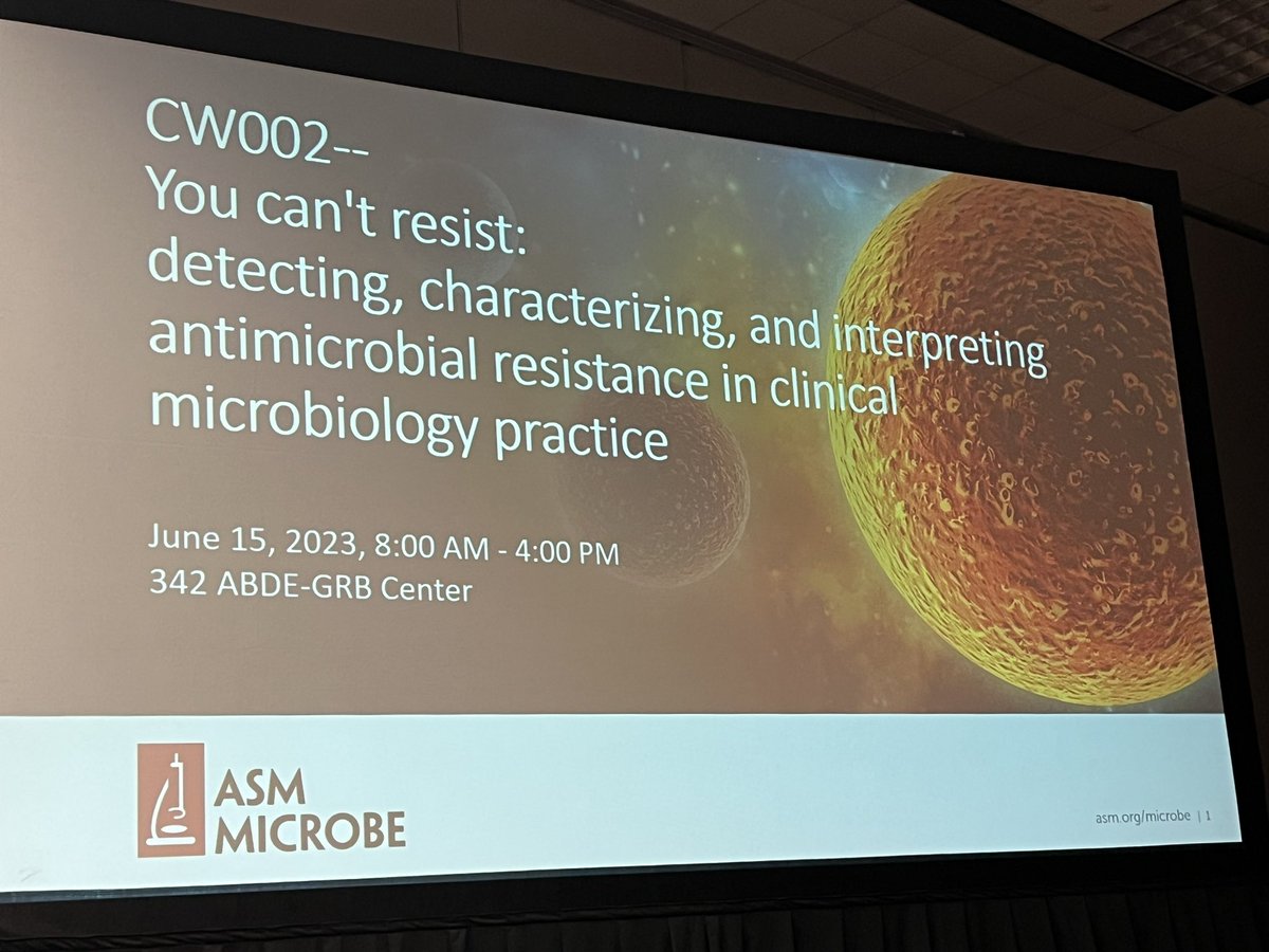 Kicking off #ASMicrobe with an antimicrobial resistance workshop