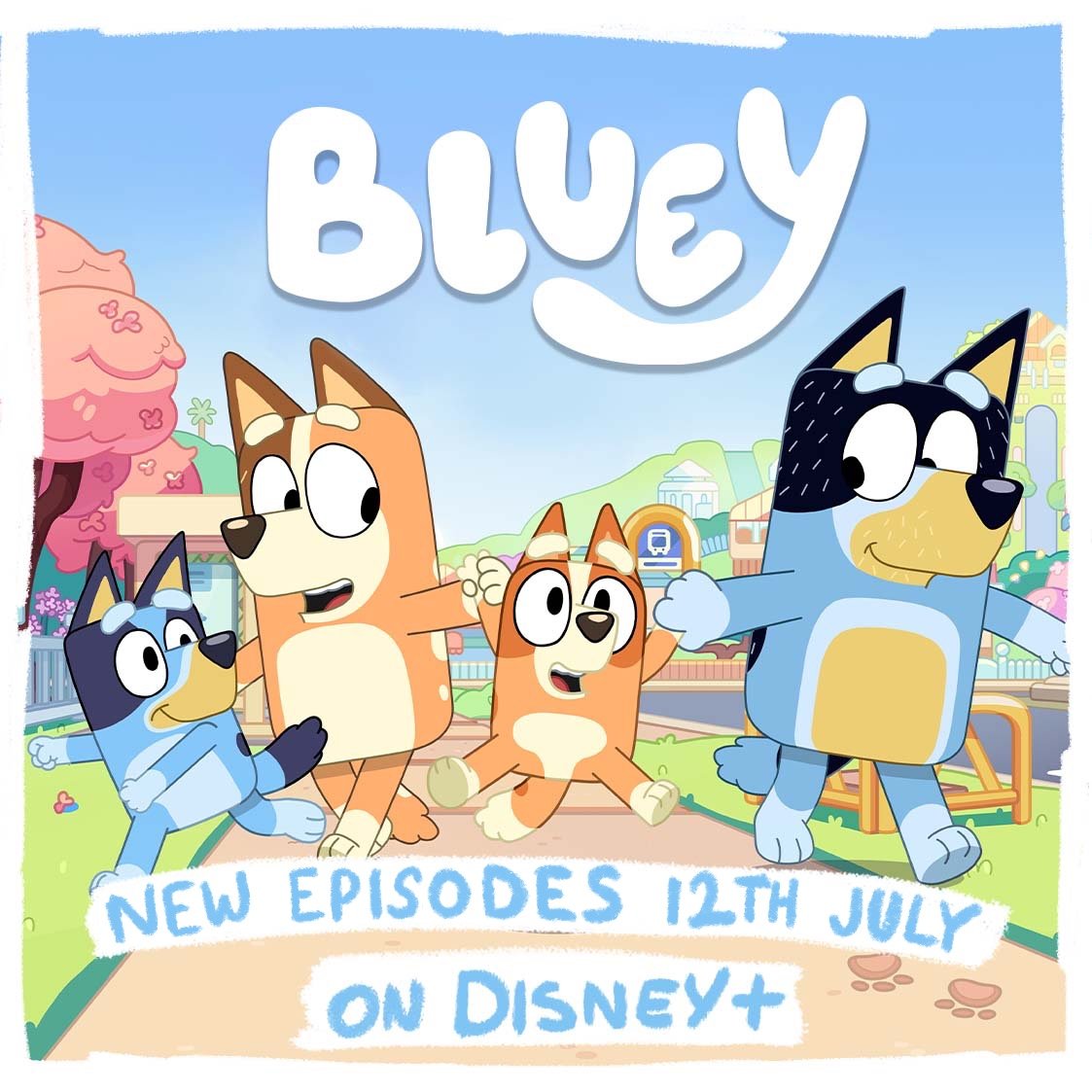 For real life?! New #Bluey episodes are arriving on Disney+ on July 12th!! 🎉 Find out more: bluey.tv/blog/brand-new…