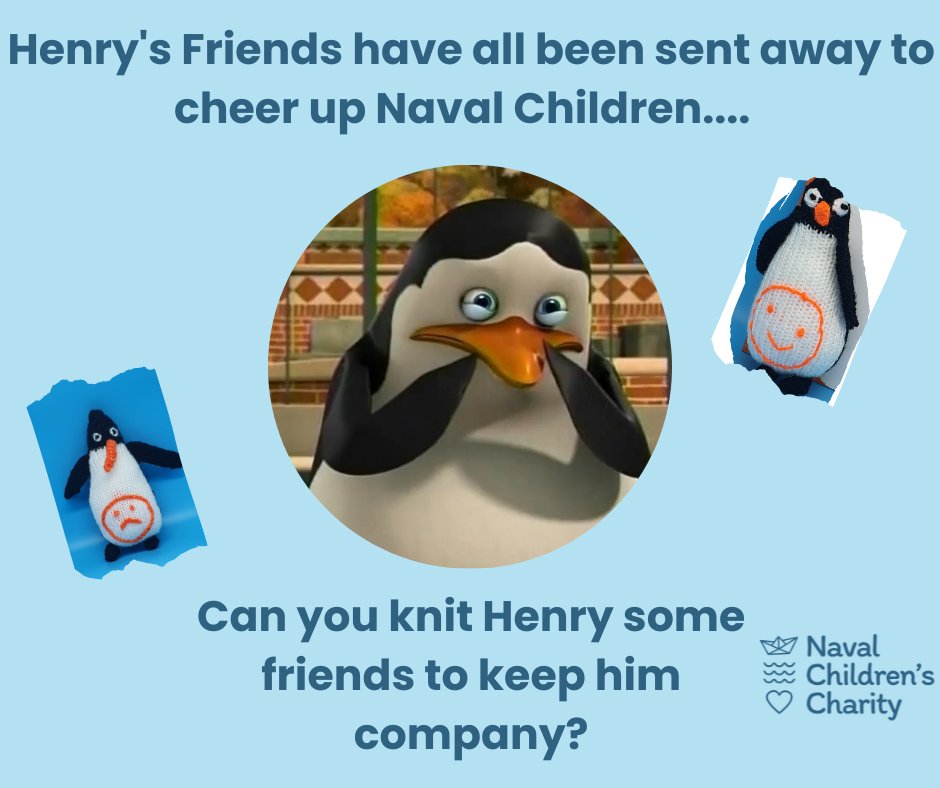 Calling all knitters..... If you can help, please email ncc@navalchildrenscharity.org.uk and we'll send you the pattern! #knitter #KnittingTwitter #KnittingPattern 
@SimplyKnitMag  😭🧶🐧