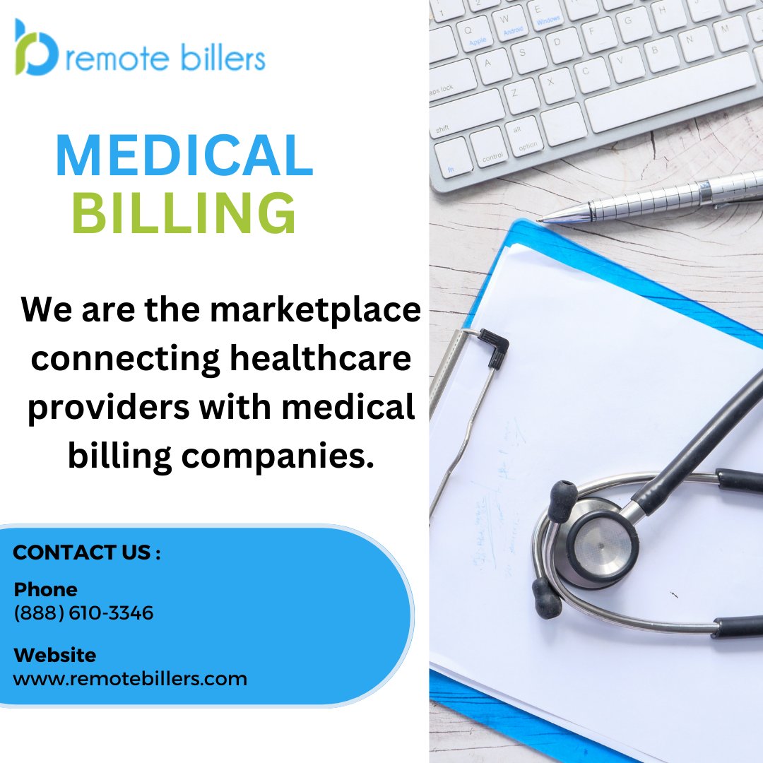 We are the marketplace connecting healthcare providers with medical billing companies.
Contact us at : (888) 610-3346

#remotebilling #medicalbillingservices #medicalbillingsoftware⁠ #medicalprofessional #healthcareprofessionals⁠ #healthcareproviders