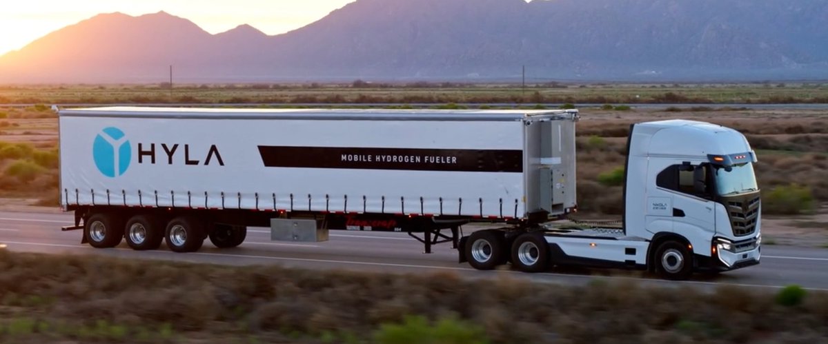 Nikola Truck with a HYLA Mobile refueler.  We are ready for the H2 future!

@nikolamotor $nkla #h2 #hydrogen #fcev #zeroemission #cleanenergy