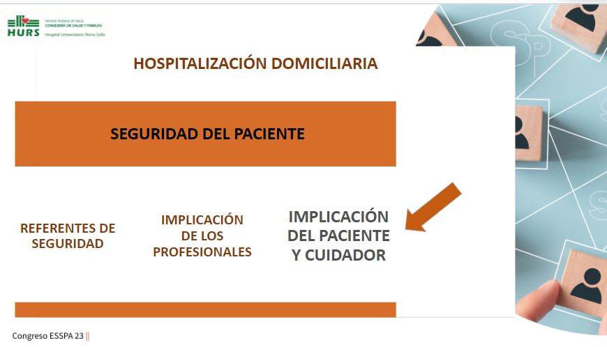 #ESSPA23 
Laura Romero García en la MESA PLENARIA III
respecto al trasplante domiciliario 
🔶Los referentes de seguridad pilares de la #SegPac
🔶Importancia de la Implicación de paciente y cuidador en la hospitalización domiciliaria 
🔶Formación entre iguales #EscuelaDePacientes