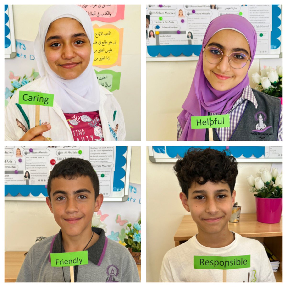 They decided which personal quality reflects who they are. And yes 👍 they are…#personal_qualities #grade6 <a href="/makdawhaschool/">Makassed Dawha School</a>