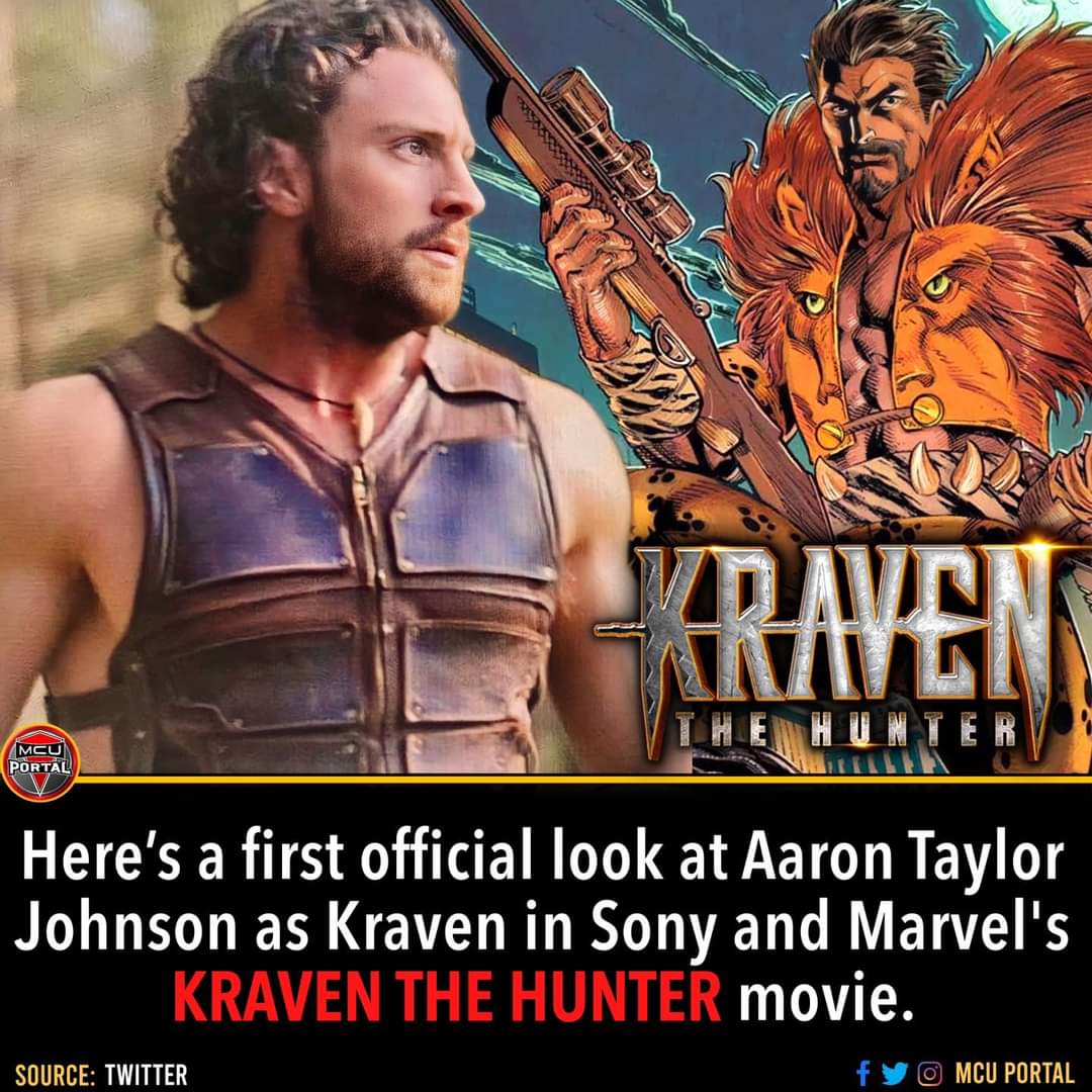 This was from the trailer shown at CinemaCon 2023. He will also wear the comic-style fur vest!

#kraventhehunter