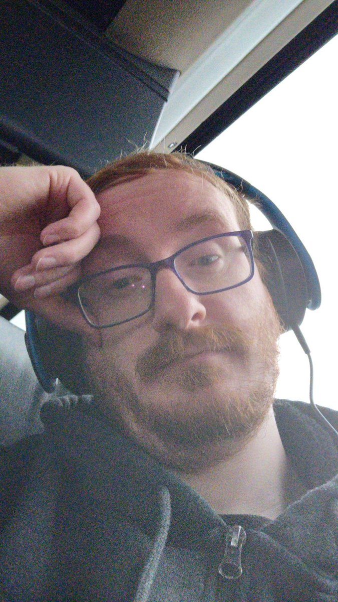 KitBattlebeard's tweet photo. On the bus heading up to camp (work). Time get some sleep for night shifts. https://t.co/30pLrSByF3