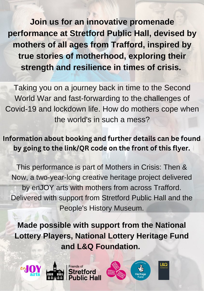 A great rehearsal last night for #MotherhoodUnscripted, tickets now available to book for performances 8th &amp; 9th July at <a href="/StretfordPHall/">Stretford Public Hall</a> just follow the link bookwhen.com/enjoyarts 
This performance is part of our #mothersincrisis project <a href="/HeritageFundNOR/">The National Lottery Heritage Fund North</a> <a href="/LQHomesMatter/">L&Q</a>