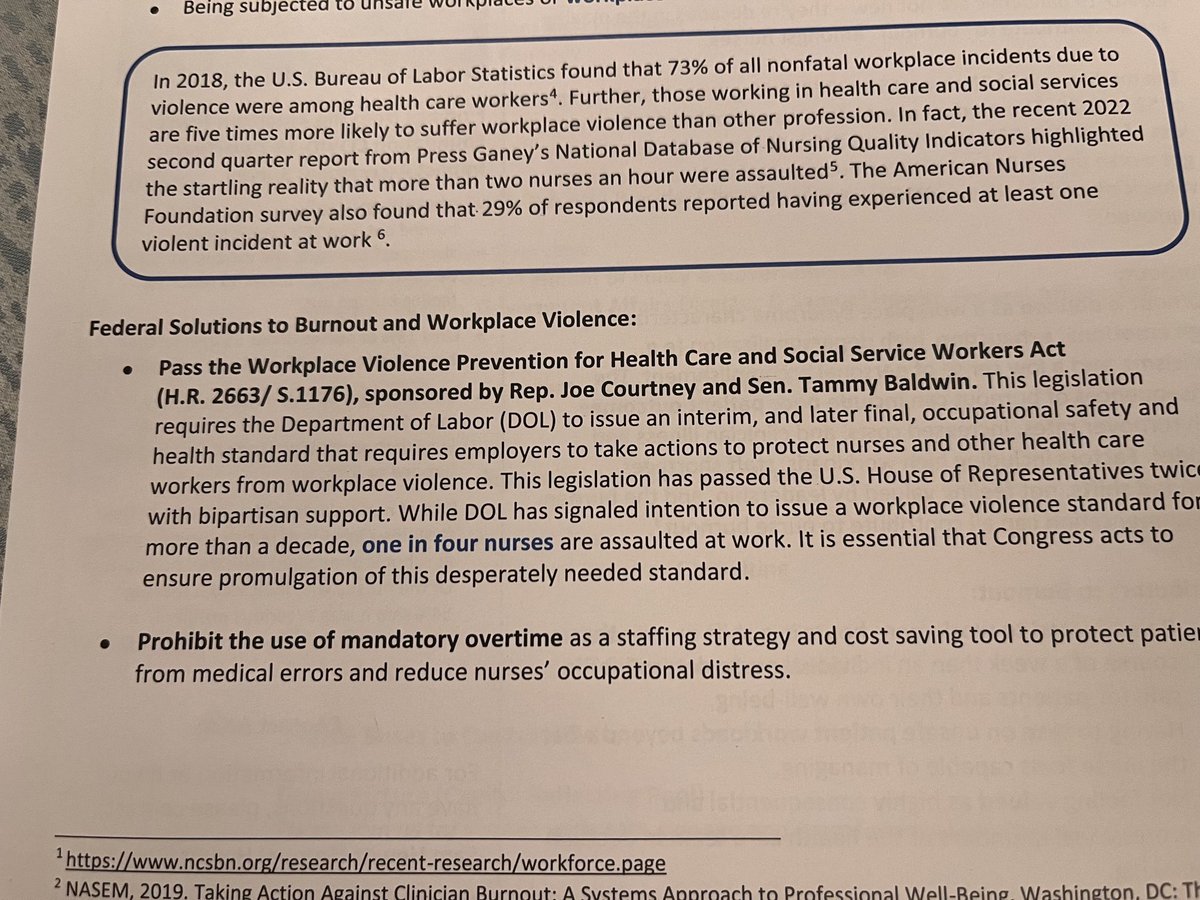⁦@ANACnurses⁩ ⁦@RepDwightEvans⁩ ⁦@RepUnderwood⁩ ⁦@SenatorBaldwin ⁦@SenCasey⁩ @SenFettermanPA⁩ ⁦@RepBrendanBoyle⁩ #ANAHillDay Hundreds of nurses about to visit Capitol Hill- advocating for Workplace ViolencePrevention #HR2663 #S1176