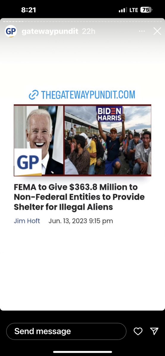 So if we have any major natural disasters this year don’t worry Illegal Aliens are well taken care of by the #BidenAdministration #FEMA #taxdollars #taxationwithoutrepresentation