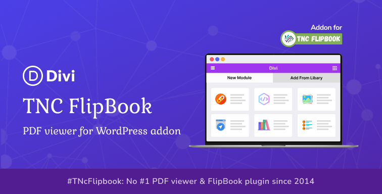 By 'TNC FlipBook' & 'Divi - TNcFlipbook Addon' you have an interactive way to display PDFs on #WordPress 👉🏻 themencode.com/divi-pdf-viewe… #Divi #WebsiteDesign #WebsiteDevelopment #wordpressdesign #wordpressdeveloper March 20, 2024 at 06:46PM