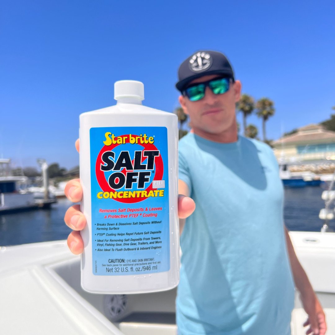 How to clean a boat!! Star brite salt off!! 