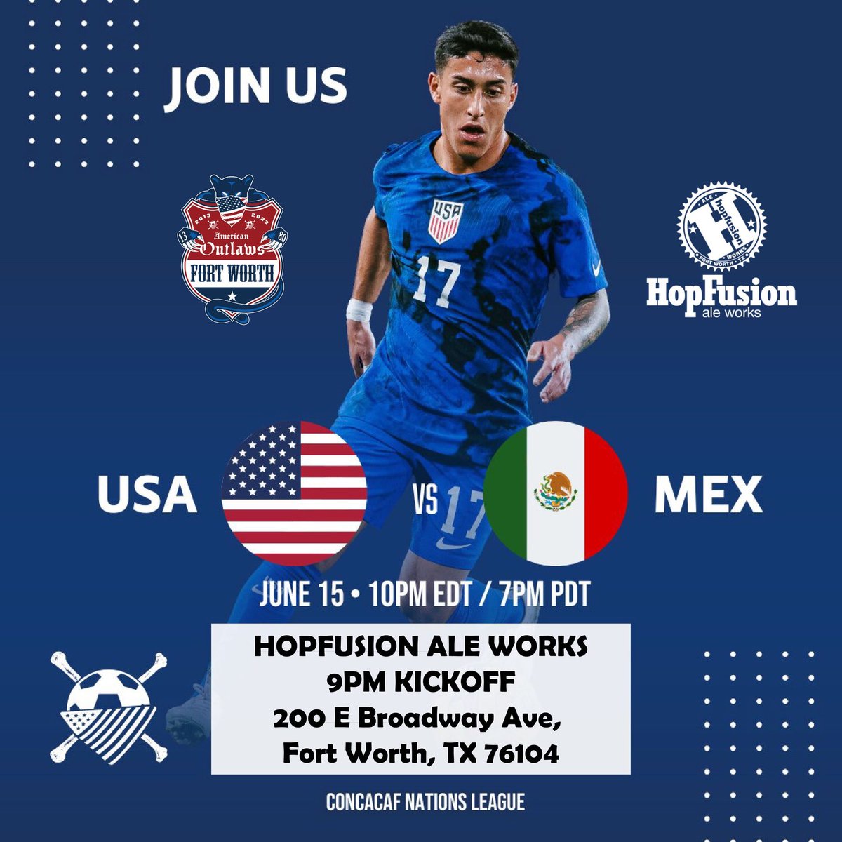 It’s GAMEDAY!!!

Join us at the Hop! #USMNT #DosACero 🇺🇸⚽️🇺🇸