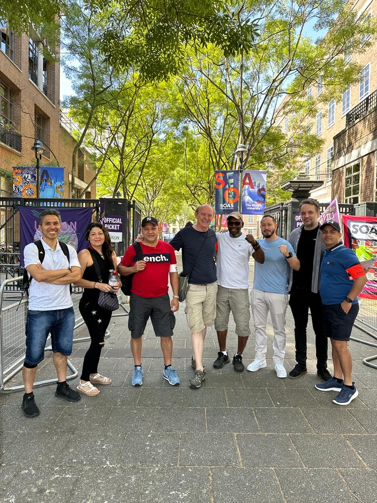 Solidarity to all university workers on strike today from a sunny SOAS UNISON picket line!! <a href="/UCUSOAS/">SOAS UCU</a> <a href="/UoLUnison/">LeedsUniUnison</a> <a href="/leedsucu/">Leeds University UCU</a> <a href="/UNISONSW/">UNISON South West</a> <a href="/UNISONinHE/">UNISON in Higher Education</a>