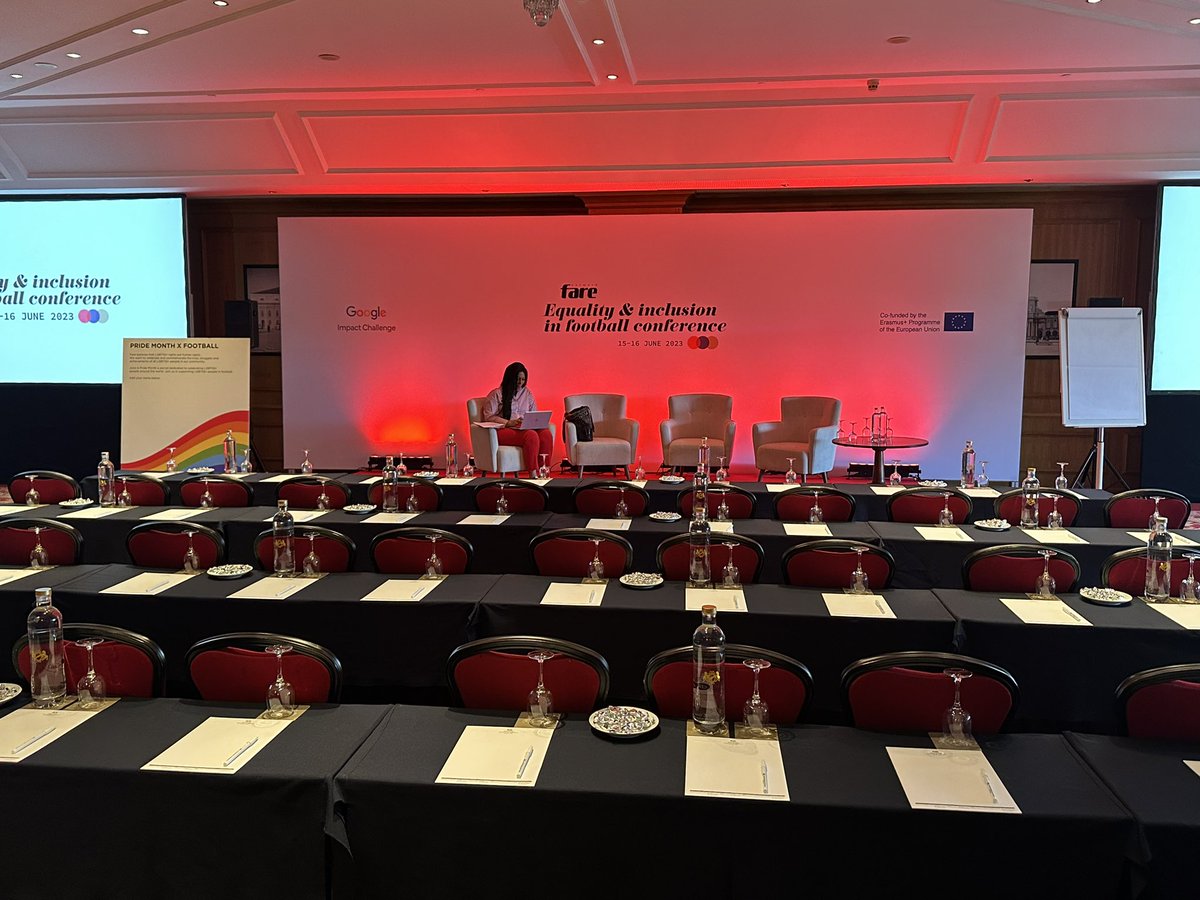 farenet's tweet image. All set in Lisbon for the #2023EqualityInclusionConference 

👉🏽 140 people
👉🏾 31 countries
👉🏿 15 sessions 

Speakers include:
@FIFAcom 
@UEFA 
@EU_Commission
@MimosaFawaz 
@Refugees 
@MLS 
@ChelseaFC 

It’s going to be a big one!