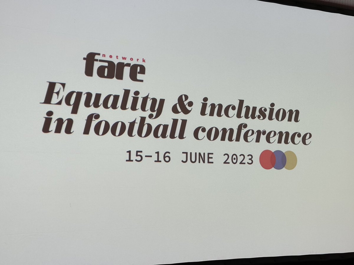 farenet's tweet image. All set in Lisbon for the #2023EqualityInclusionConference 

👉🏽 140 people
👉🏾 31 countries
👉🏿 15 sessions 

Speakers include:
@FIFAcom 
@UEFA 
@EU_Commission
@MimosaFawaz 
@Refugees 
@MLS 
@ChelseaFC 

It’s going to be a big one!