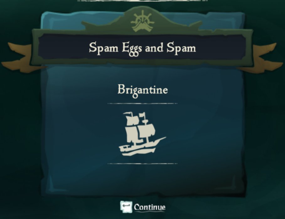 Add13UK's tweet image. I hope @SeaOfThieves enjoy my new brigs name