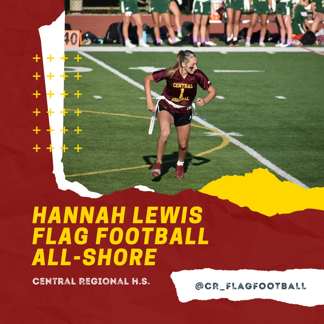 Congratulations Hannah Lewis Flag Football All-Shore‼️🏈🔥 #GirlsRule #TOGETHER @CR_athletics