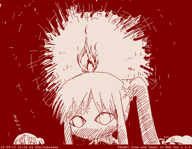 今日は怖い虹夏ちゃん #tegaki_dt