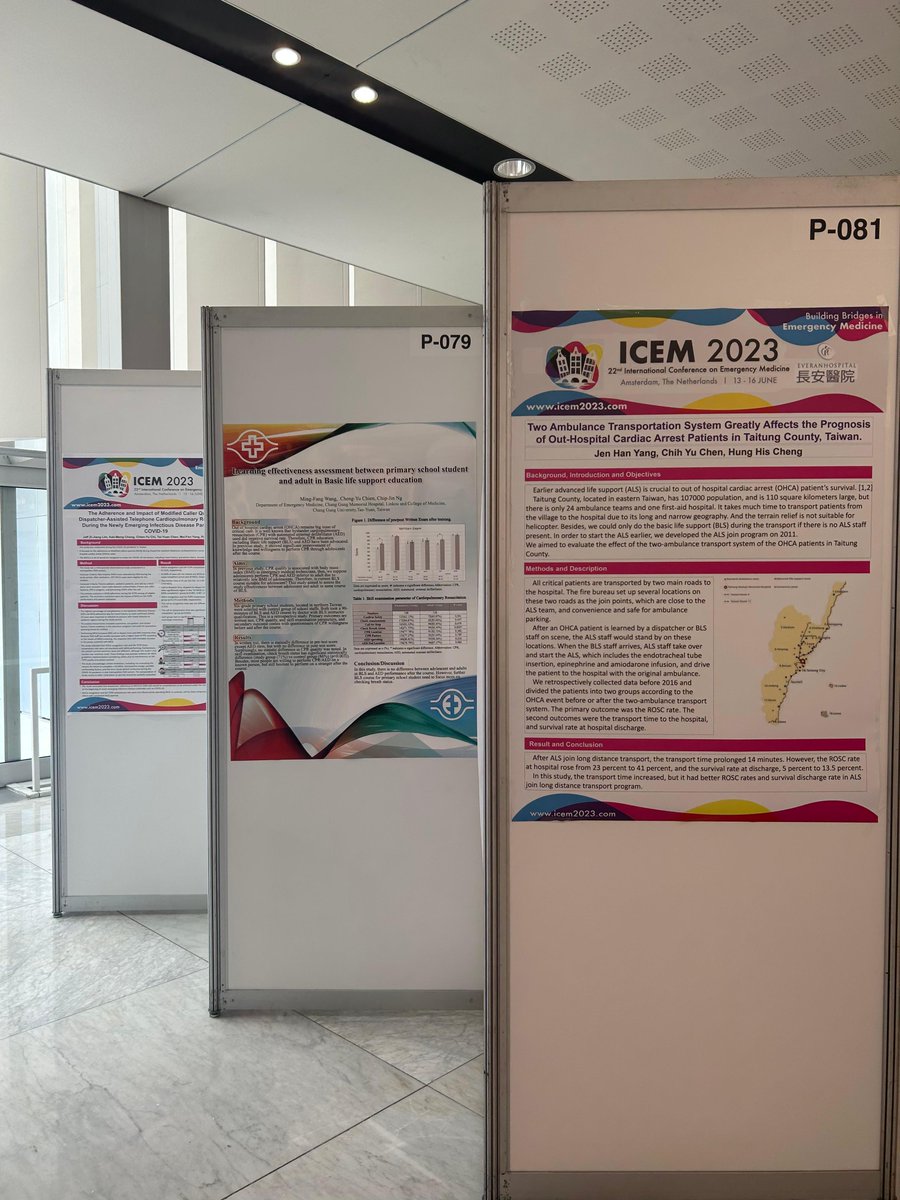 ICEM2025's tweet image. 📌 Have you visited the ICEM 2023 Poster Presentations yet? Navigate through the aisles, check the visuals and the thoughtfully crafted content. Engage in meaningful conversations and exchange ideas. Explore them all next to the Auditorium. #icem2023 #amsterdam #emergencymedicine