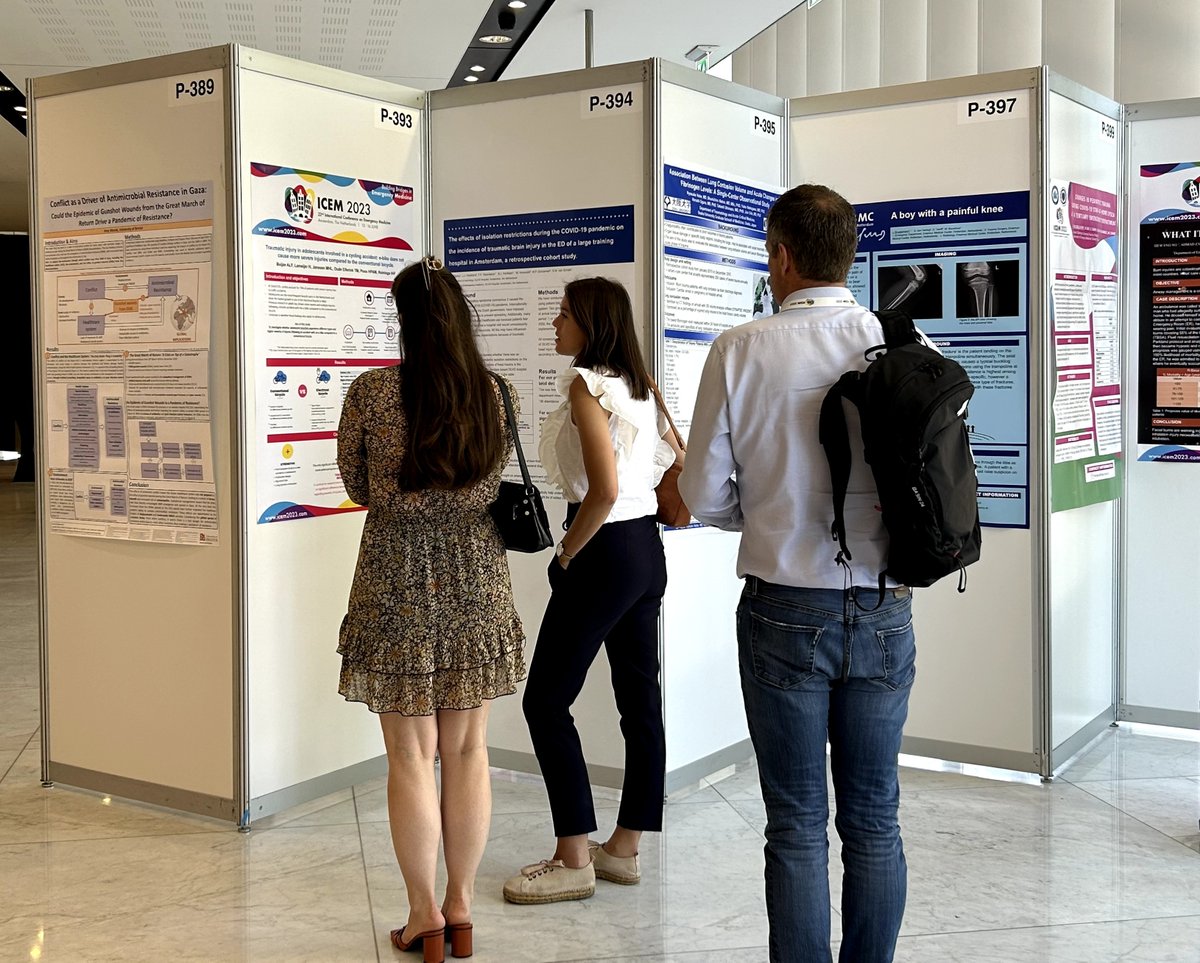 ICEM2025's tweet image. 📌 Have you visited the ICEM 2023 Poster Presentations yet? Navigate through the aisles, check the visuals and the thoughtfully crafted content. Engage in meaningful conversations and exchange ideas. Explore them all next to the Auditorium. #icem2023 #amsterdam #emergencymedicine