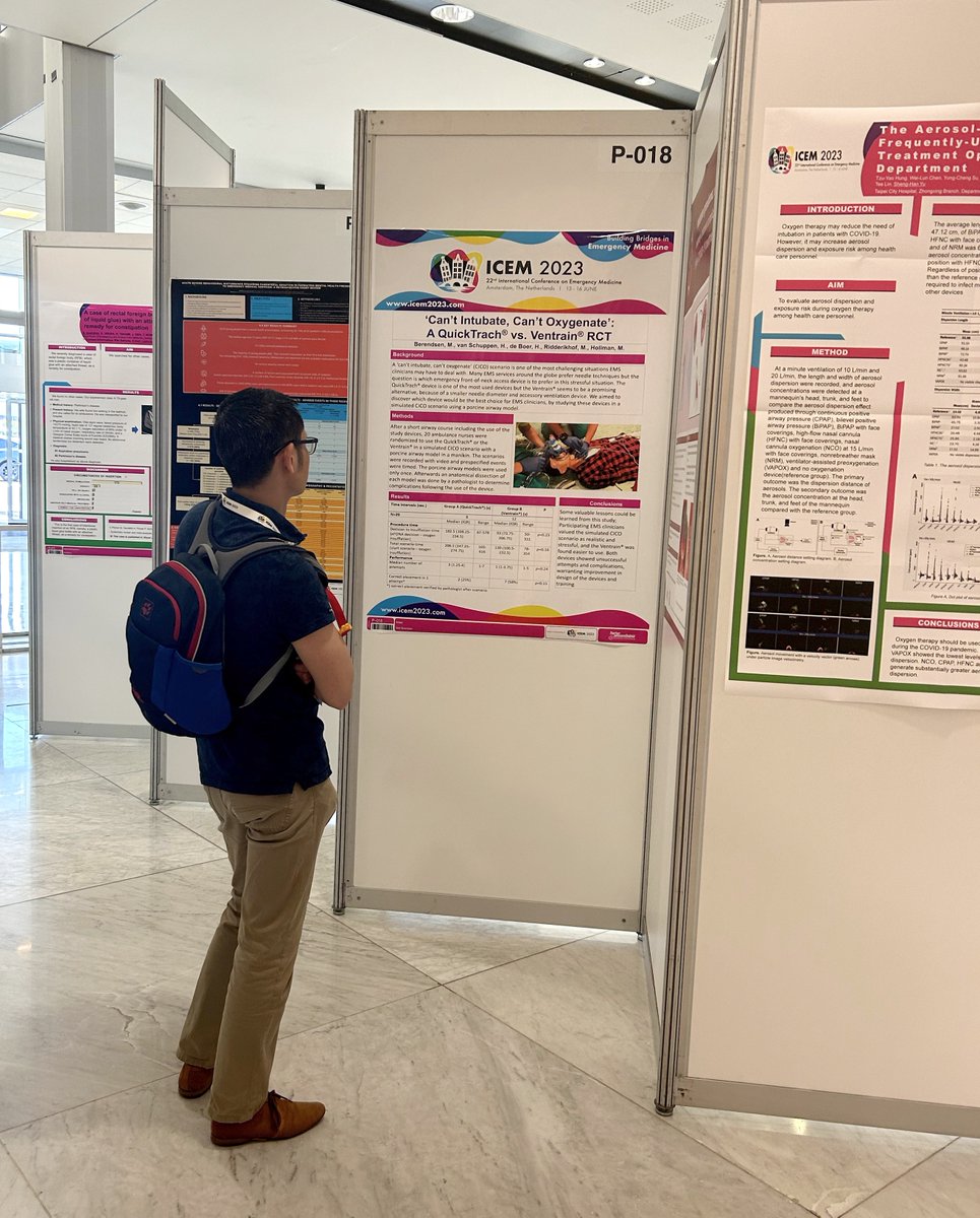 ICEM2025's tweet image. 📌 Have you visited the ICEM 2023 Poster Presentations yet? Navigate through the aisles, check the visuals and the thoughtfully crafted content. Engage in meaningful conversations and exchange ideas. Explore them all next to the Auditorium. #icem2023 #amsterdam #emergencymedicine
