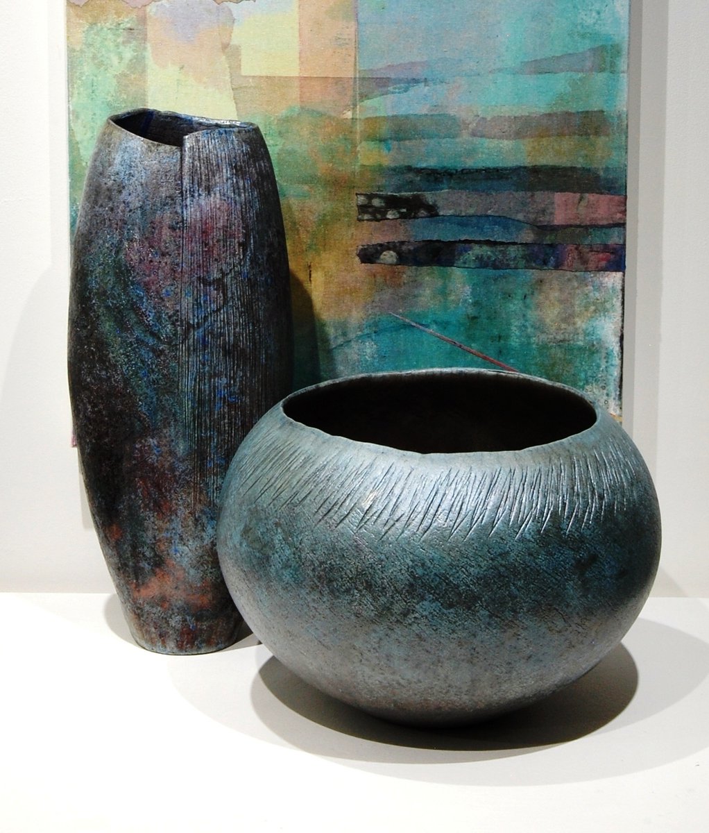 StephenMurfitt1's tweet photo. @TerryBeardArt &amp; I are once again looking forward to seeing you @CamOpenStudios @ #OldChapel #RamseyHeights #Huntingdon #studio No 236 1st 2 weekends in July #mixeddmedia #raku #ceramics #form #texturer #colour. https://t.co/NxWEgEBc9K