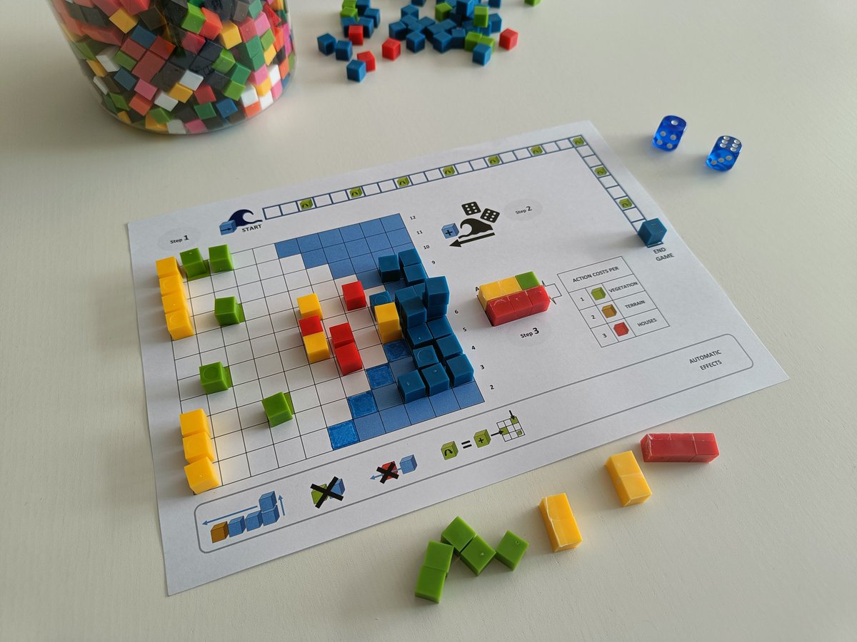 New prototype for an international project about climate change and coastal planning. To foster awareness and collaborative decision-making the collective future. A simple game-based solution that requires minimal resources. #planning #climatechange #coastalplanning #seriousgames