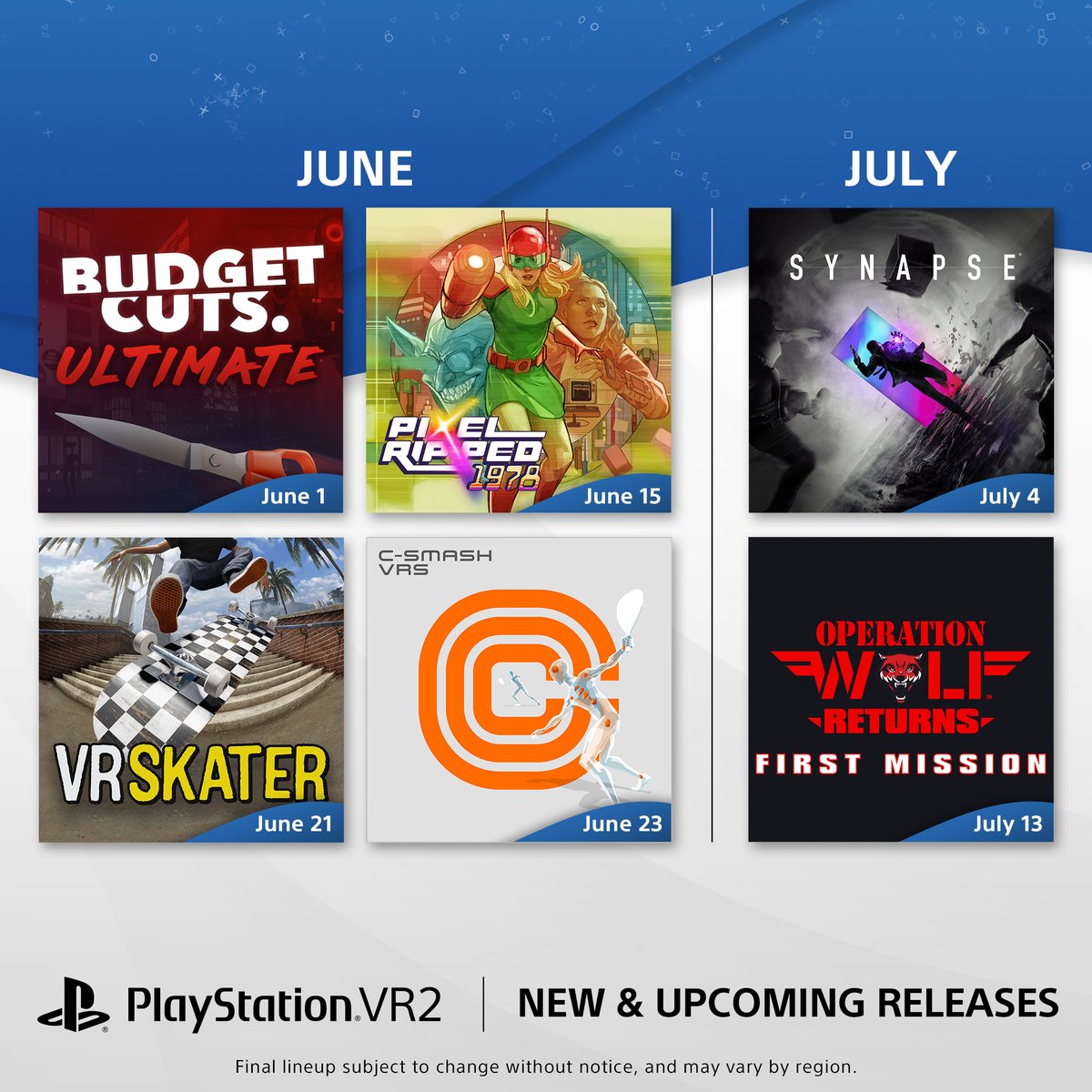 Looking for more #PSVR2 adventures? Here's a sampling of what's hitting the platform in the coming weeks