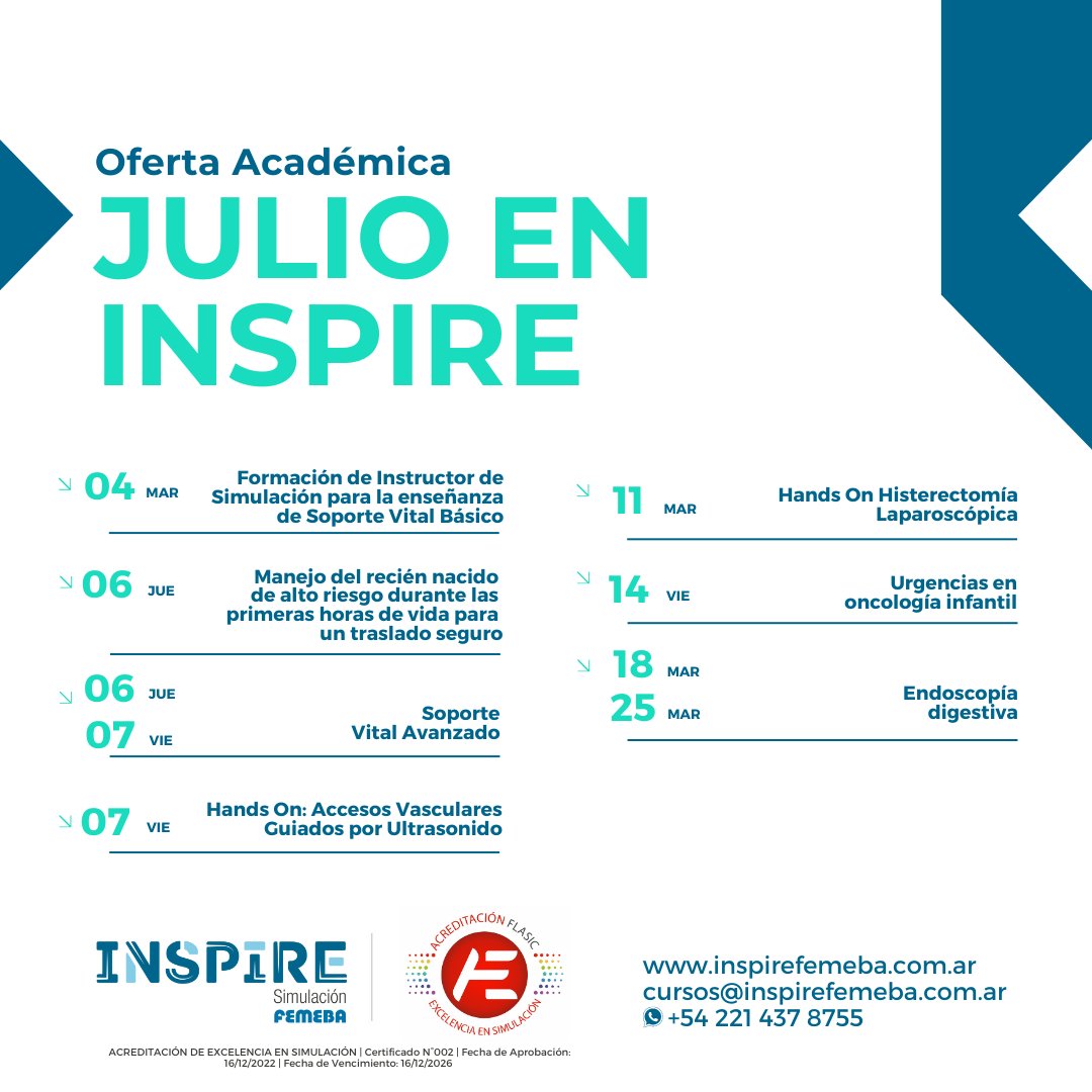 JULIO EN INSPIRE 🦾 

Encontrá toda la oferta académica en: inspirefemeba.com.ar/event