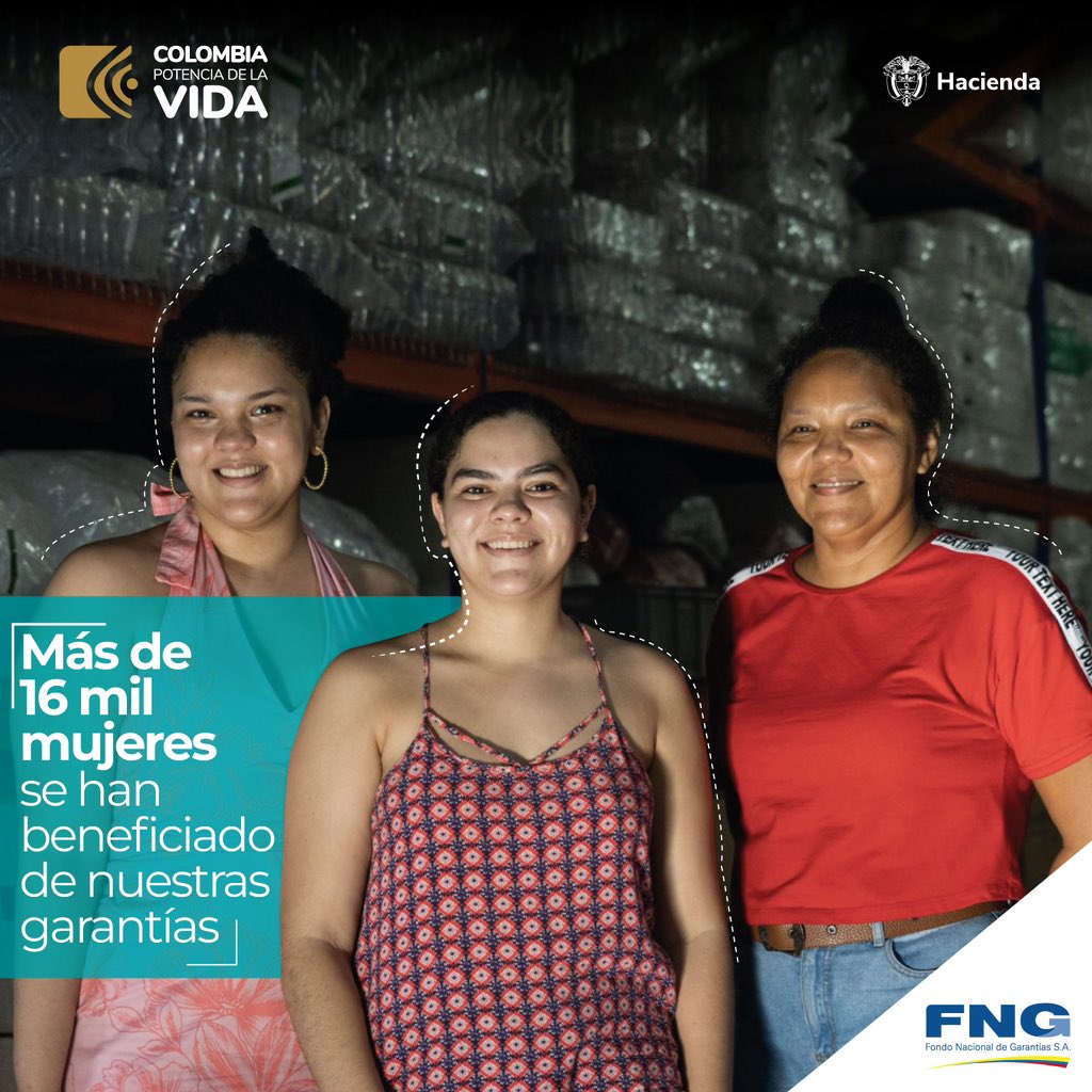 ¡El FNG haciendo historia, estamos disminuyendo las brechas entre hombres y mujeres!  

Más de 16 mil empresarias se han beneficiado de las garantías del FNG con créditos por más de $102 mil millones de pesos.