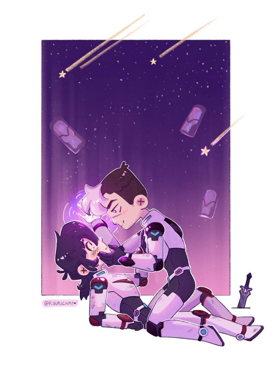 Keith didn’t get to his blade in time 

#Sheith 🖤❤️