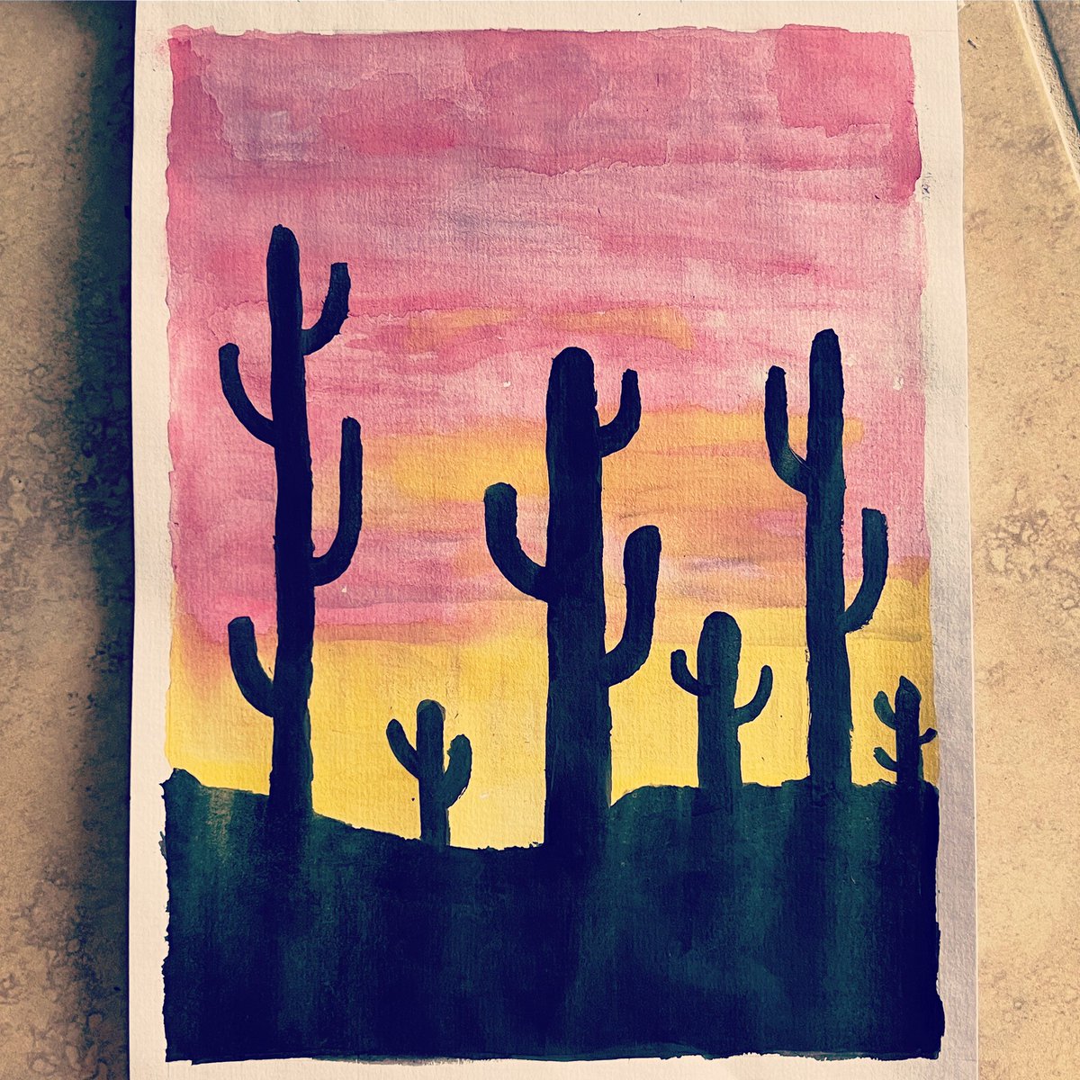 ‘Saguaros’, 9 inches x 12 inches, watercolor on paper.
.
.
.
#artist #art #artwork  #artoftheday #hobbies #stilllife #paint #saguaro #scenery #watercolor #mysketchbook #bircedikici  #creative #birceart  #carveouttimeforart #passioncolorjoy #artistsoninstagram #instaart #artsy