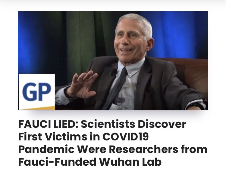 Fauci didn't just lie on TV…He lied to Rand Paul in a Senate testimony. He should be PROSECUTED … but we all know that won’t happen because remember it was a “plandemic”not a pandemic.