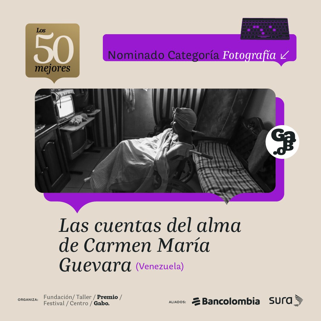 🎗️“Las cuentas del alma de Carmen María Guevara”, publicado por <a href="/danielimagen/">Daniel imagen</a> en <a href="/elestimulo/">El Estímulo</a>, está nominado al #PremioGabo 🏆2023.

Mira este trabajo sobre los últimos meses de vida de una paciente oncológica en Venezuela. 👉🏾 bit.ly/3p6fEj0