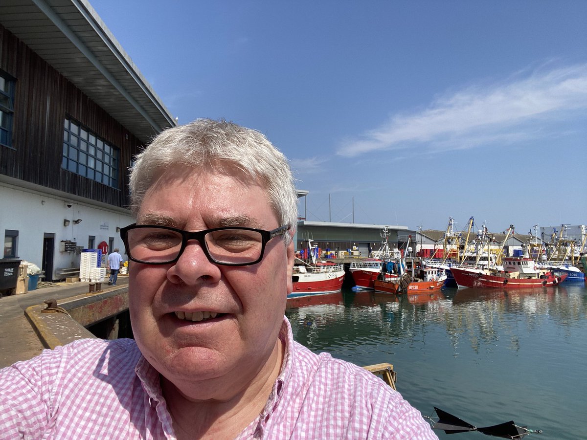 At lovely <a href="/Brixham/">Brixham</a> for <a href="/DevonCC/">Devon County Council</a>, attending the <a href="/DevonSevernIFCA/">Devon & Severn IFCA</a> Board meeting with <a href="/stuarthughes747/">Stuart Hughes</a> and of course buying the freshest fish for the BBQ from <a href="/Brixhamfishmkt/">Brixham Fish Market</a> ; a real treat