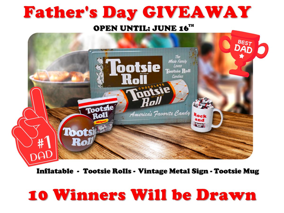 FreeStuff2Win's tweet image. #Contest:  From @TootsieRoll, enter by tomorrow for a chance to win a prize package including Tootsie Roll candy, a mug, an inflatable and a vintage metal sign.

a.pgtb.me/LGXkKf