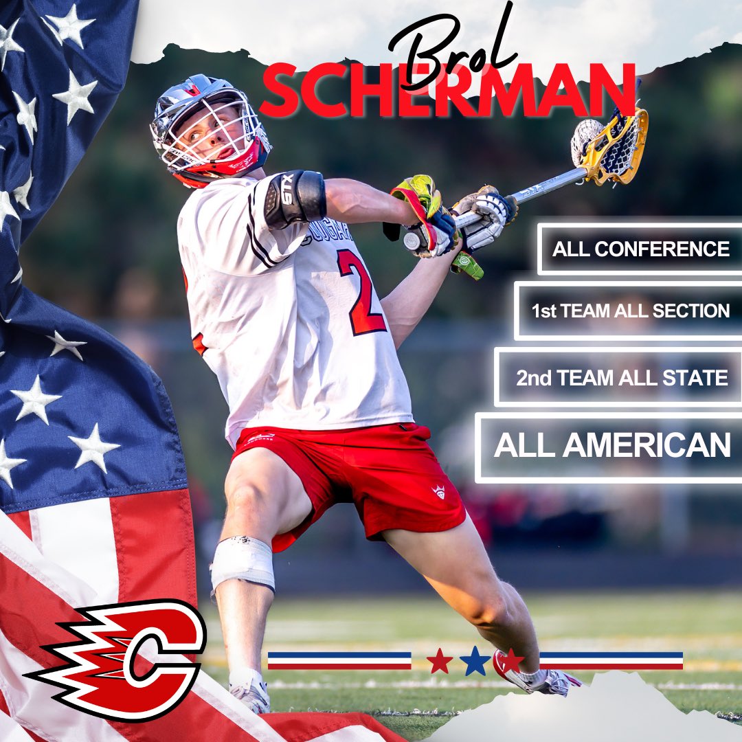 Congratulating our Junior Captain Brol Scherman on his multiple honors this season! 🇺🇸 Can’t wait the see where the 2️⃣4️⃣’ team takes Cougar Nation, don’t miss it! #dangerousduce #chsblax24 #seniorsznloading 
📷@NamystPhoto