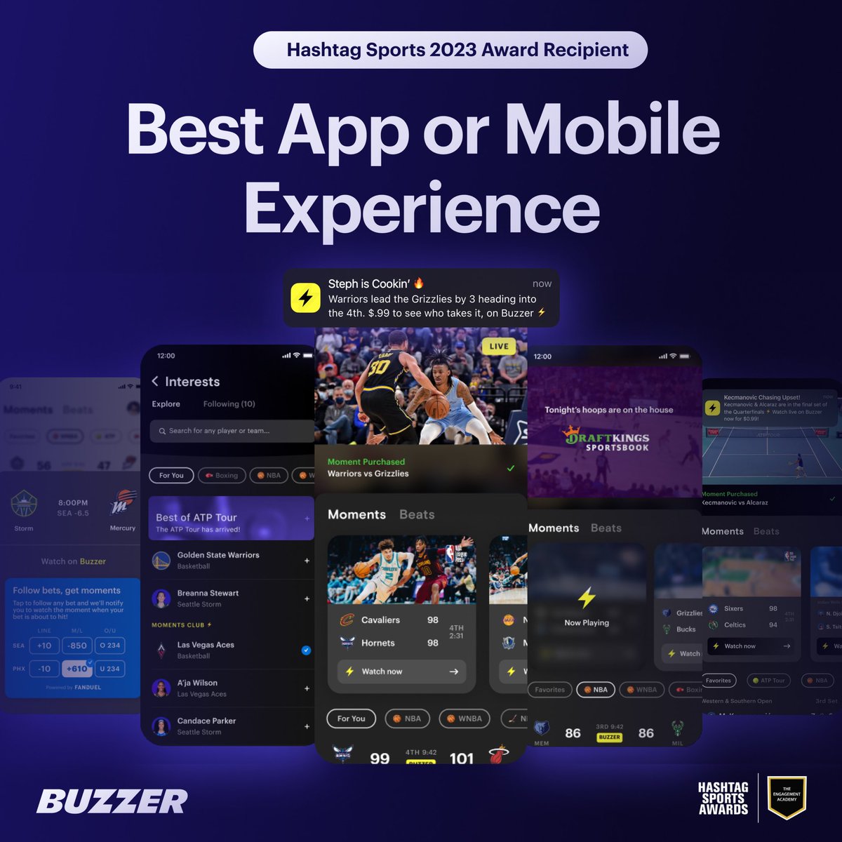 Thank you @hashtagsports🏆 We're excited to share the magic of Buzzer with partners across the globe⚡️