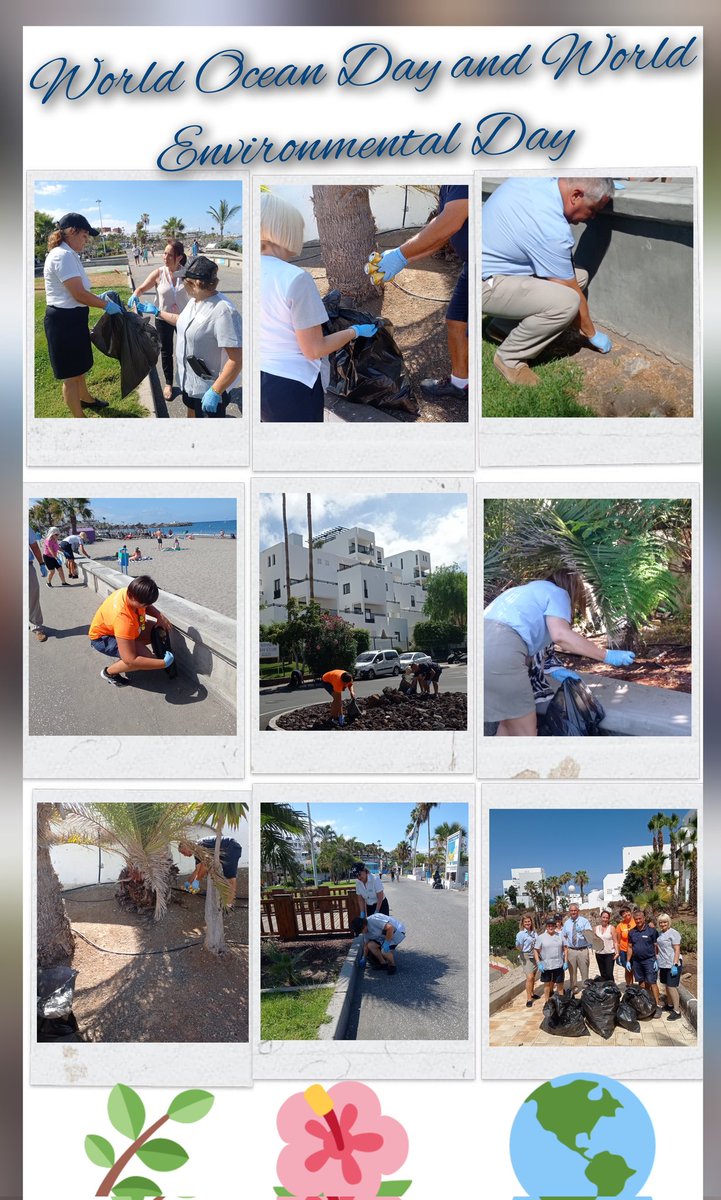 World Environmental Day 🌍 #noplastic and World Ocean Day 🌊 celebrated with the team #OneTeam by cleaning up the Beach and resorts surrounding areas at #sunsetbayclub #GoingGreen @ElenaDortaRM <a href="/arzola_pepi/">Pepi Arzola</a> <a href="/LayaSbc/">Laya@Rodriguez</a> <a href="/MariaLucaSnche1/">Lucía Sánchez</a> <a href="/LuisFelicidad/">Felicidad Luis Lopez</a> <a href="/CassandraGH828/">Cassandra Graikowski</a> <a href="/thais_MCT/">Thais-Moreno</a>